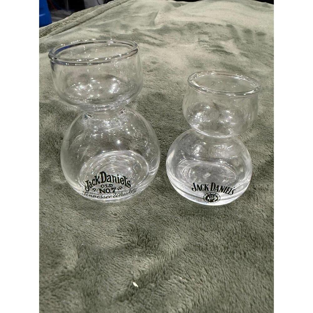 Lot of 2 VTG Jack Daniel’s shot glasses